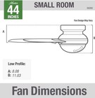 Hunter Fan 44 Inch Low Profile Brushed Nickel Ceiling Fan With Light And Remote