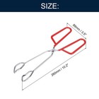 2pack Cooking Scissor Tongs 10  Kitchen Tongs With Comfort Grip Red Handle