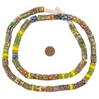 Antique Venetian Millefiori African Trade Beads  16495 10mm Ghana Multicolor