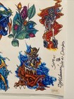 2 Vintage 1995 Wall Art Tattoo Flash Sheets By Edward Lee -n- Douglas C-21