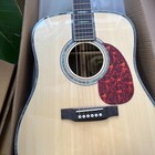 D-45 Acoustic Guitar Solid Spruce Top Natural Finish Abalone Inlay Ship Us