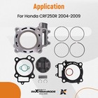 78mm Stock Bore Cylinder Piston Top End Rebuild Kit For Honda Crf250r 2004-2009