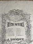 Rustic Pictures By A  Baumbach  1866  Antique Sheet Music Pub  By Lyon   Healy