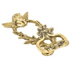 Ornate Cherub Dragon Face Door Knocker Vintage Gothic Brass Decoration 7 5 Inch