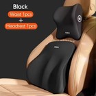Memory Foam Lumbar Support Cushion For Home Office Car Seat Back   Neck Pillow
