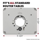 Jessem Rout-r-lift 3 5xt Router Lift System With Micro Height Adjustment Table