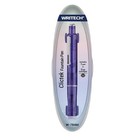 Writech Retractable Fountain Pen Med Nib Purple Barrel 5 Ink Cart  Office School