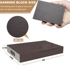 6 Pack 400 Grit Hand Sanding Block  Washable And Reusable Sponge    