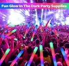 200 Pcs Led Foam Glow Sticks In The Dark Party Supplies With 3 Modes Colorful