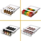Under Shelf Basket Organizer Storage Drawer Pull Out Cabinet Hanging Holder
