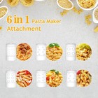 Pasta Maker Attachment For Kitchenaid Stand Mixer With 6 Different Shapes