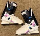 Salomon Sx92 Equipe 335 White Black Pink Size Vintage 80 s Rear Entry Ski Boots