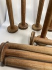 Wood Bobbins 10  Tall Wooden Spools Quills Industrial Textile Lot-15