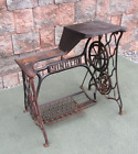 Vintage Industrial Cast Iron Singer Leather Treadle Sewing Machine Base Stand
