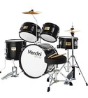 Mendini By Cecilio 16 In 5-piece Complete Kids Junior Drum Set - Black