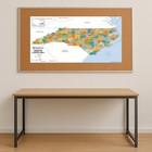 North Carolina Counties Map - Standard - 36  X 18 25  Laminated