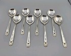 8 Pc Vintage 1847 Rogers Bros Eternally Yours Silverplate Gumbo Soup Spoons Lot