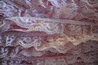 Lot Vintage Lace Pink Red  Approx 50  Yds Lingerie    Craft  home