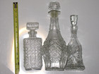 Whiskey Decanter Geometric Stopper Vodka Brandy Wine Glass Crystal Bottle