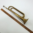 Vintage Rexcraft Brass U s  Regulation Bugle Signaling Or Ceremony 17  W case