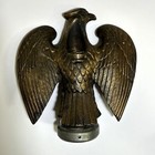 Vintage Bronze Or Brass Bald Eagle Flagpole Topper Finial