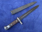 Original Vintage Ww1 Yugoslavian Mauser Rifle Bayonet And Scabbard