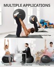 Trideer Extra Thick Black Yoga Ball  23-26   With Pump - Balance   Pregnancy