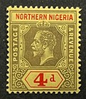 Travelstamps  Northern Nigeria Stamps Sg 44  4d Mint Mogh