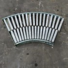 45   Curve Gravity Roller Conveyor Section 21-3 4  Bf 47  Long