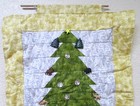 Christmas Quilted Wall Hanging  Christmas Tree 22 X 15 Inch  Fun Holiday Decor