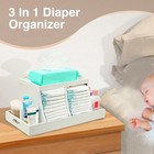 Best Colors Diaper Organizer  Wooden Caddy Changing Table Storage Nursery Baby