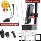 Sheet Music Stand With Light   Phone Holder  57  Music Stand For Sheet Music Hig