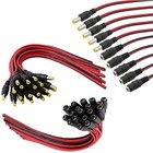 X10 Dc Power Supply 12v 5a Male   Female Pigtail Cable For Cctv Security Camera
