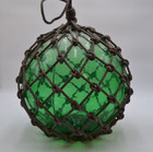 Vintage Glass Fishing Float In  Green