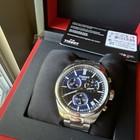 Tissot Pr100 Quartz Chronograph Blue Dial Ss Bracelet 43mm Date 100m Box