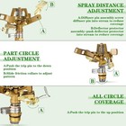 Ferraycle 4 Pieces 1 2 Inch Brass Impact Sprinkler Head With Nozzles Heavy Duty