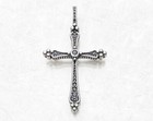 Cross Pendant 925 Sterling Silver Black Royalty Antique Vintage 1 5 Inches Gift