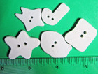  5  Ceramic Christmas Buttons  Santa-star-candy Cane-gingerbread Man-gift-5 1