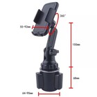 Universal 360   Adjustable Phone Mount Car Cup Holder Stand Cradle For Cell Phone