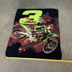Rare Eli Tomac Monster Energy Kawasaki Fleece Blanket 48 X 58