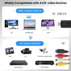 Vhs To Digital Converter Usb Video Capture Card Rca To Usb Transfer Device 