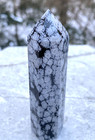 Snowflake Obsidian 3 5 8  Point Tower Wand   Protection Balance Centering 29840e