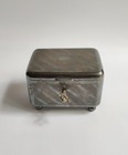 Antique Russian Imperial Silver Plated Jewelry Box With Key-b henneberg-warszawa