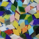 50g Crafts Bulk Glass Diamond Mosaic Tiles Stained Kit Diy Picture Frames