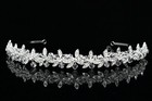 Floral Bridal Headpiece Rhinestone Crystal Prom Wedding Tiara Headband V848