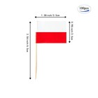 Poland Flag Polish Flag  Small 1 4 X 1 Inches  With 2 5-inch Stick 