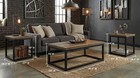 Findlay 3 Pieces Coffee Table Set 47in With 2 End Tables For Livingroom Wood