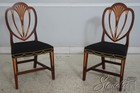 L70925  Set Of 6 Baker Inlaid Mahogany Norfolk Hepplewhite Dining Room Chairs