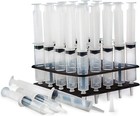 Gelatin Shot Syringes Combo With Tray racking Stand - Brand New  24 Pack  2 5oz 