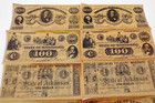 Confederate States Paper Money Facsimile Set Of 12 Historical Reproductions Vtg